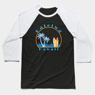 Haleiwa Beach Graphic Baseball T-Shirt